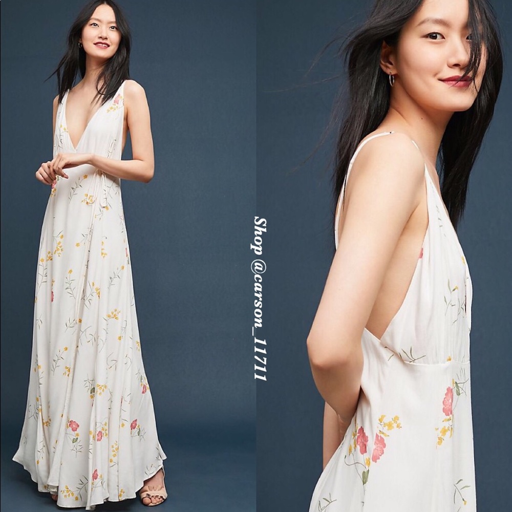 NWT Anthropologie Josephine Wrapped Maxi Dress